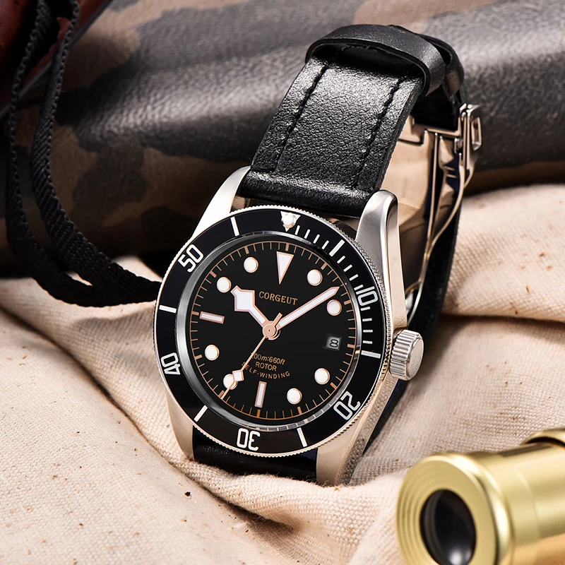 Corgeut Men's Watch 41mm NH35 Miyota Luxury Sapphire Lume Automatic Military Sports Swim Waterproof Mechanical
Corgeut Men's Watch 41mm NH35 Miyota Luxury Sapphire Lume Automatic Military Sports Swim Waterproof Mechanical