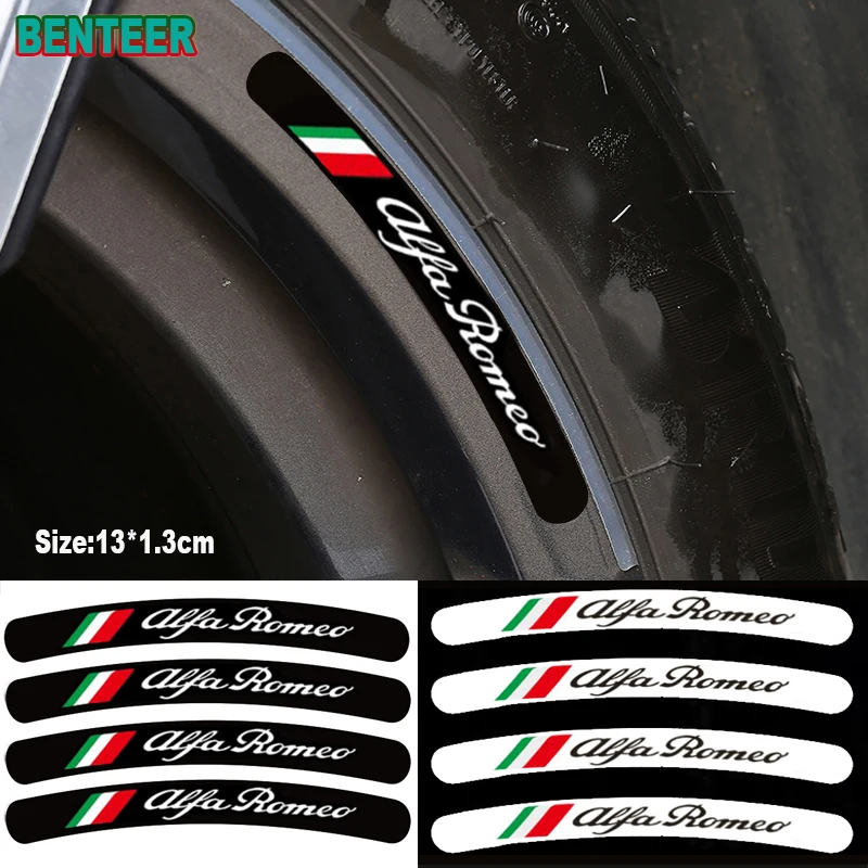 4pcs Car Wheel Stickers For Alfa Romeo 159 147 Giulietta Stelvio 4C MITO 156 Giulia Sportiva Car Accessories
4pcs Car Wheel Stickers For Alfa Romeo 159 147 Giulietta Stelvio 4C MITO 156 Giulia Sportiva Car Accessories