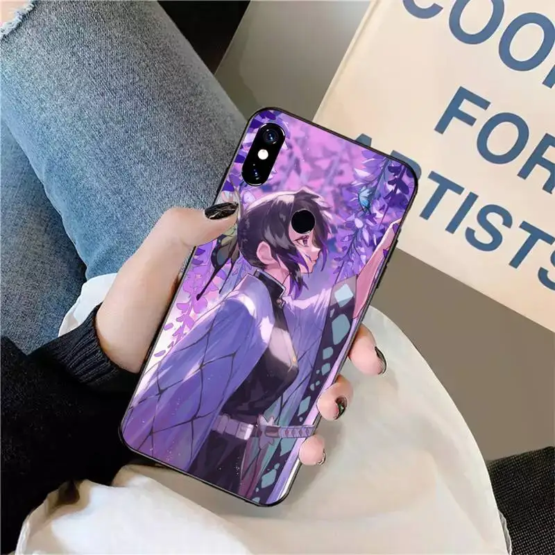 

Kochou Shinobu Demon Slayer anime Phone Case For Xiaomi Redmi note 7 8 9 t max3 s 10 pro lite coque funda shell cover