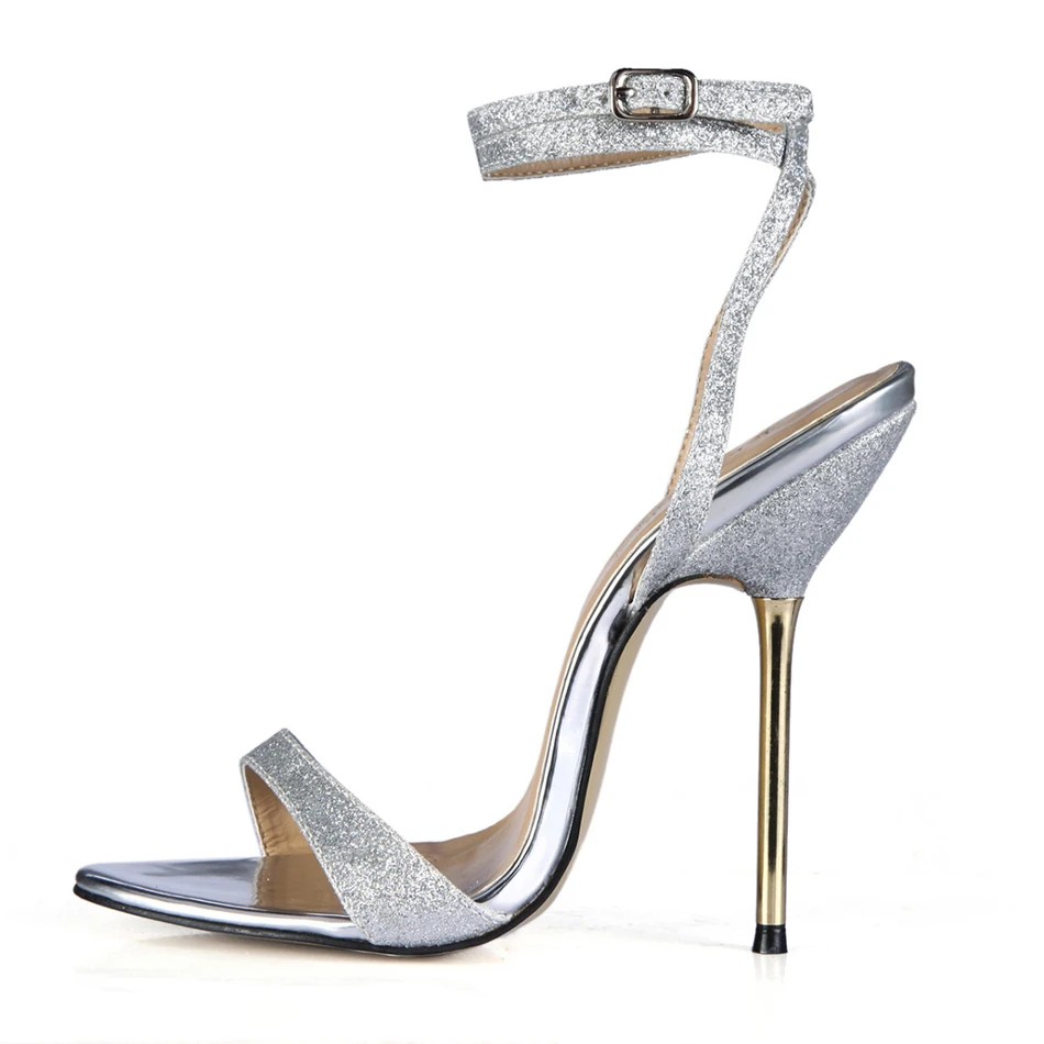 Summer New 11cm High Heeled Sandals Fashion Glitter Stiletto Thin heel Ankle Strap Open Toe Sexy Party Bridals Women Shoes 5-i4
Summer New 11cm High Heeled Sandals Fashion Glitter Stiletto Thin heel Ankle Strap Open Toe Sexy Party Bridals Women Shoes 5-i4
