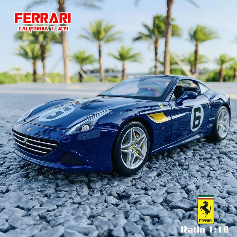 Модель автомобиля Bburago из сплава, 1:18, Ferrari California T, 70-е юбилейное издание
Модель автомобиля Bburago из сплава, 1:18, Ferrari California T, 70-е юбилейное издание