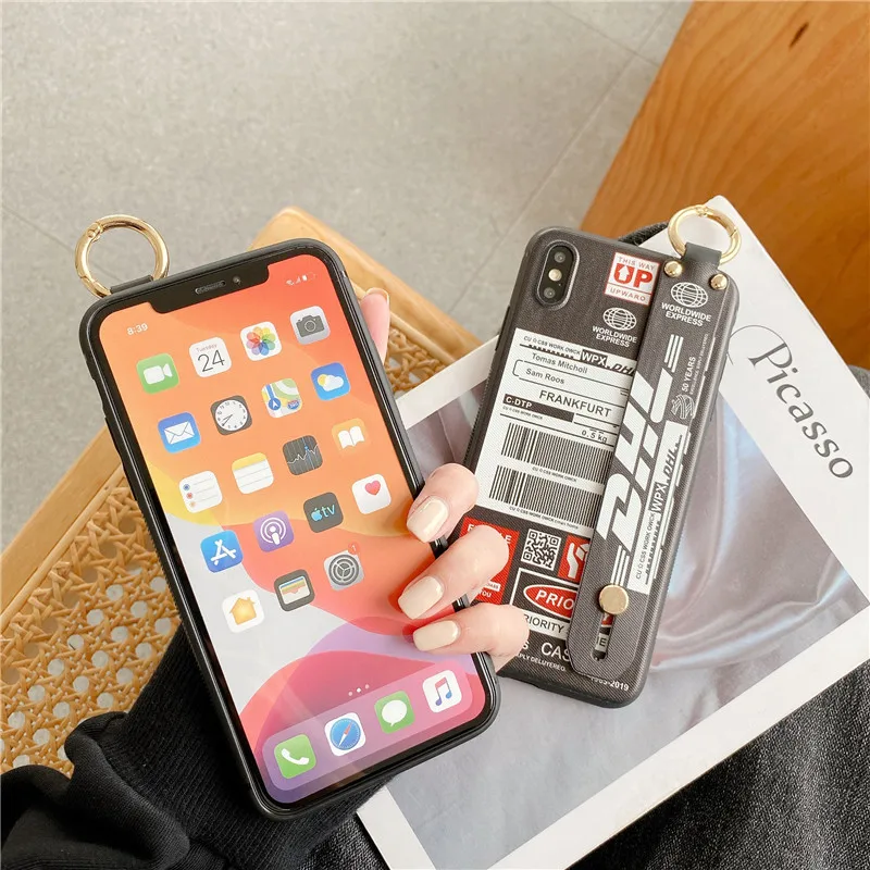 Hot luxury DHL Express holder wrist bracket soft TPU phone case for iPhone 11 Pro Max X XS Max XR 6s 7 8 plus 12 Pro Max cover
Hot luxury DHL Express holder wrist bracket soft TPU phone case for iPhone 11 Pro Max X XS Max XR 6s 7 8 plus 12 Pro Max cover