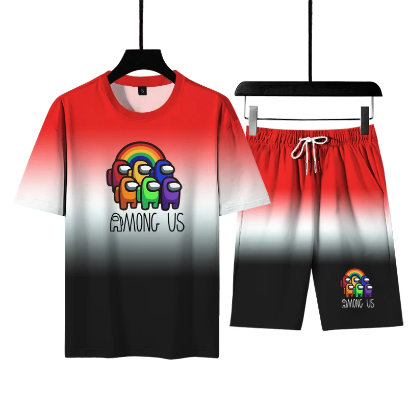 Summer casual men's sportswear 3D gradient printing men's T-shirt suit quick-drying short-sleeved shorts sports pants 2 sets
Summer casual men's sportswear 3D gradient printing men's T-shirt suit quick-drying short-sleeved shorts sports pants 2 sets