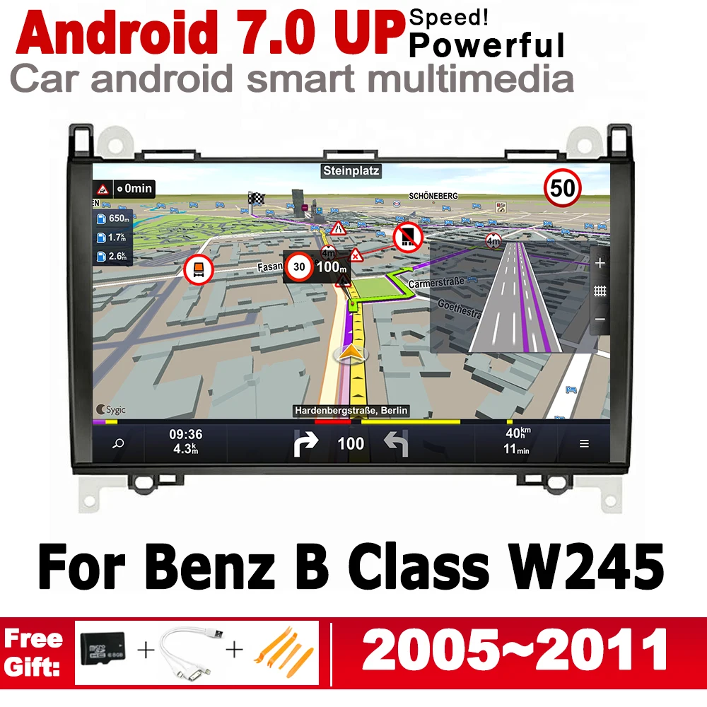 Android 7 0 up IPS Автомобильный плеер для Mercedes Benz B Class W245 2005 ~ 2011 NTG оригинальный стиль радио gps навигация Bluetooth