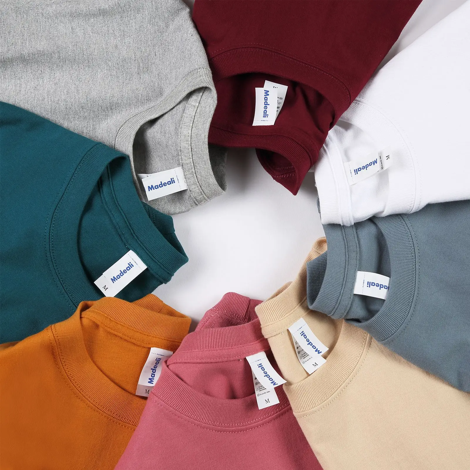 Round collar heavy cotton pure color opaque seamless tube woven backing with short sleeves
Round collar heavy cotton pure color opaque seamless tube woven backing with short sleeves