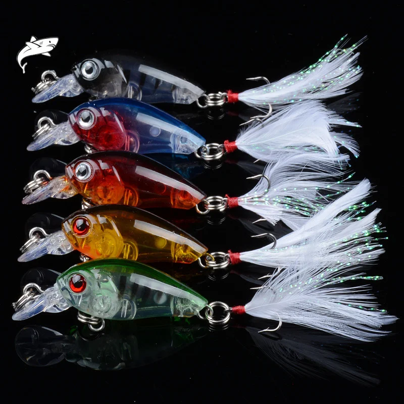 5Pcs/Lot 4.5cm/4g Fishing Lures Hard Bait Minnow Fishing Lure Bass Crankbait Swimbait Trout Crank Baits With 10# Hooks Tackle
5Pcs/Lot 4.5cm/4g Fishing Lures Hard Bait Minnow Fishing Lure Bass Crankbait Swimbait Trout Crank Baits With 10# Hooks Tackle