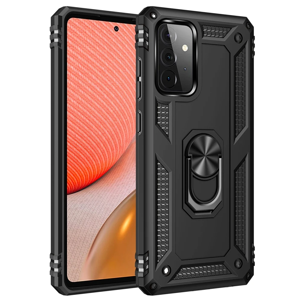 

sumkeymi Shockproof Armor Phone Ring Magnetic Holder Case For Samsung S8 S9 S10 Plus Note 8 9 10 Galaxy S20 EF S21 S21U Ultra