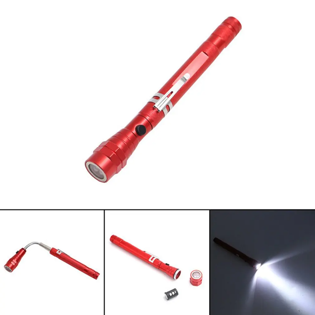 Portable mini Tactical Telescopic Flashlight Head Magnetized Flexible Iron Tensile Metal Hose Arbitrary Bending Led Flashlight
Portable mini Tactical Telescopic Flashlight Head Magnetized Flexible Iron Tensile Metal Hose Arbitrary Bending Led Flashlight