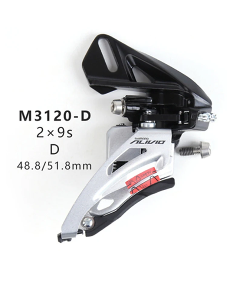 SHIMANO M3120-D 2×9 Speed Road Bike 48.8/51.8mm Front Derailleur Aluminum Alloy Bicycle Part
SHIMANO M3120-D 2×9 Speed Road Bike 48.8/51.8mm Front Derailleur Aluminum Alloy Bicycle Part