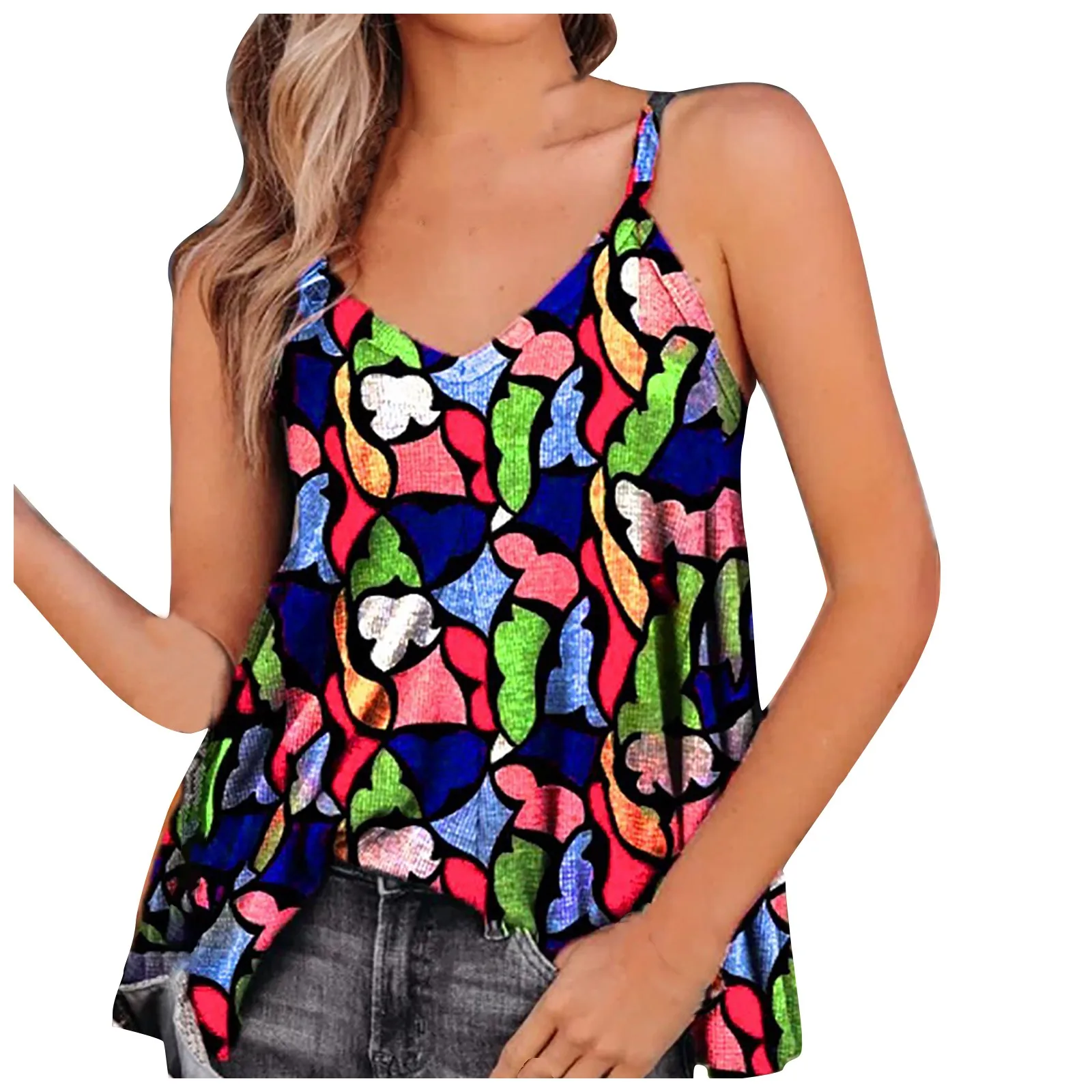 5xl Plus Size Tops For Ladies Women's Summer Sexy Print Sleeveless Sexy V-neck Shirt Casual Vest Tee Tops Blusas Elegantes
5xl Plus Size Tops For Ladies Women's Summer Sexy Print Sleeveless Sexy V-neck Shirt Casual Vest Tee Tops Blusas Elegantes