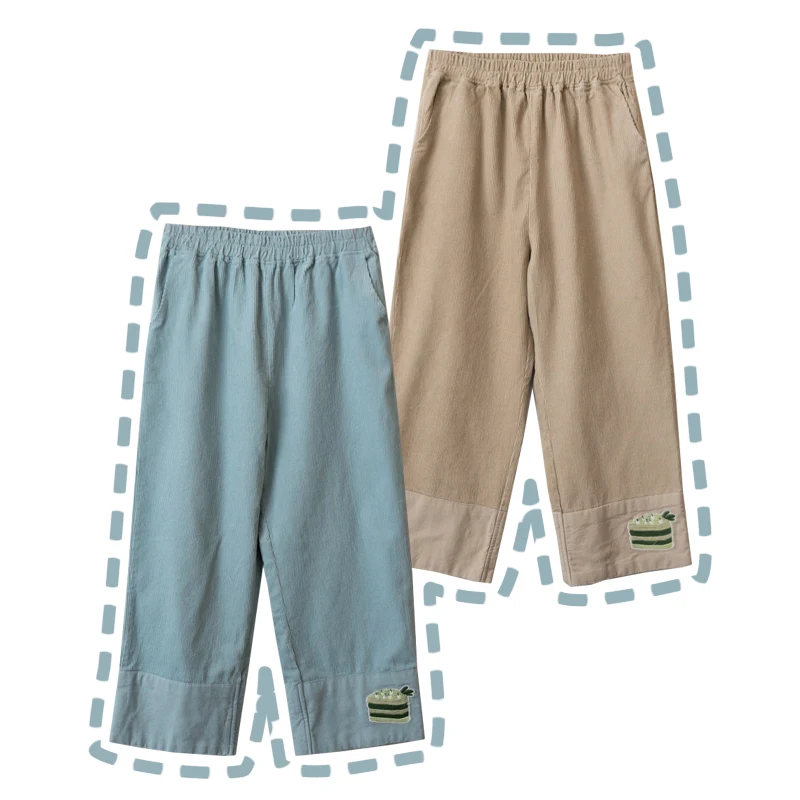 Cute Cake Embroidery Corduroy Pants Women's Loose Trousers Warm Winter Fall Casual Trousers Sweet Girl
Cute Cake Embroidery Corduroy Pants Women's Loose Trousers Warm Winter Fall Casual Trousers Sweet Girl