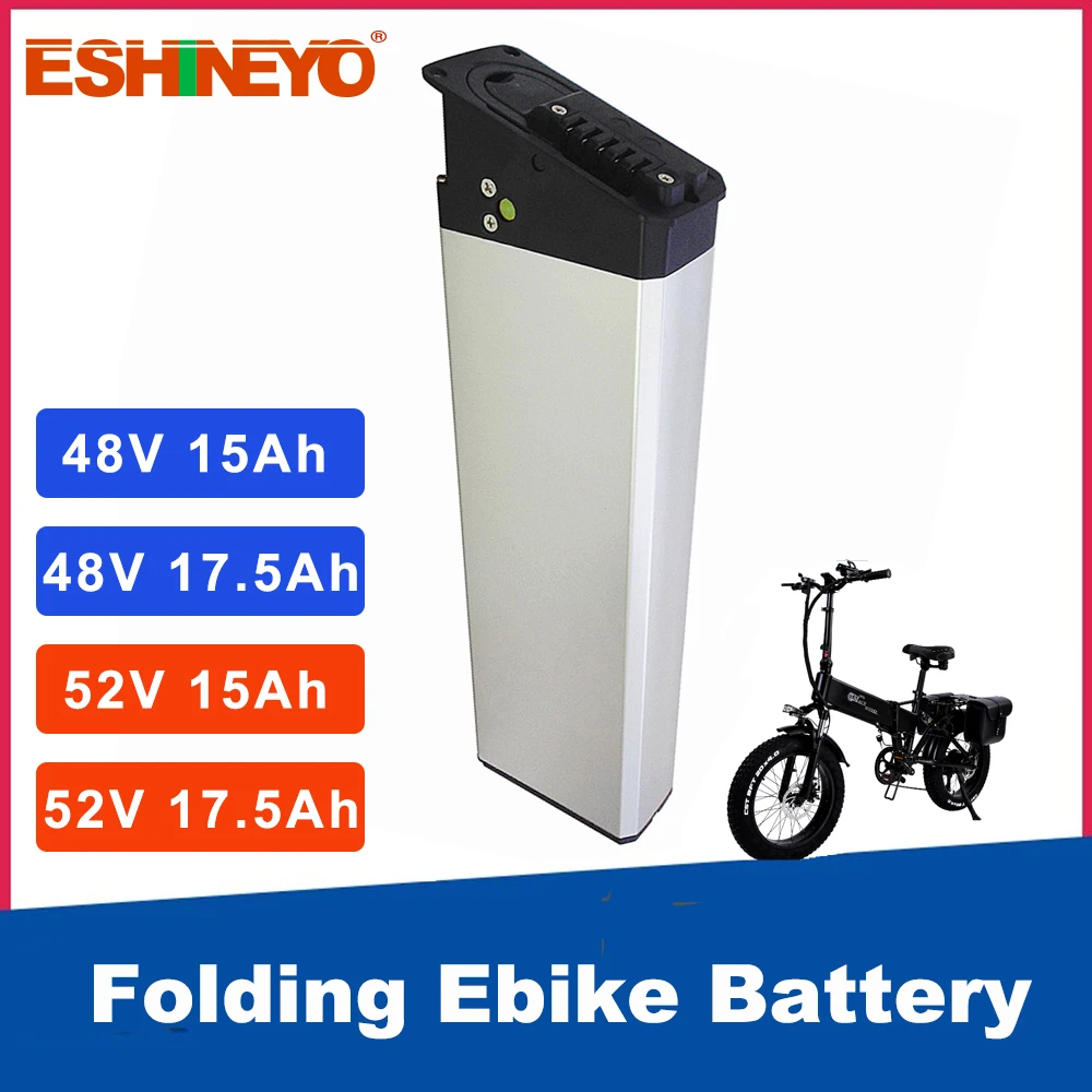 

48V 52V 15Ah 17.5Ah Ebike Hidden Battery Pack For CMACEWHEEL RX20 750W Mate X Lankeleisi x3000plus Folding Electric Fat Bicycle