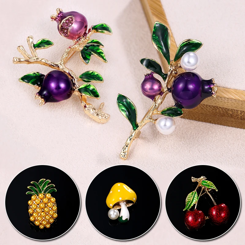 12 Style Painted Fruit Brooch Vintage Enamel Pin Badge Cherry Brooches For Women Jewelry Men Accessories Pins Punk Jewelry Gifts
12 Style Painted Fruit Brooch Vintage Enamel Pin Badge Cherry Brooches For Women Jewelry Men Accessories Pins Punk Jewelry Gifts