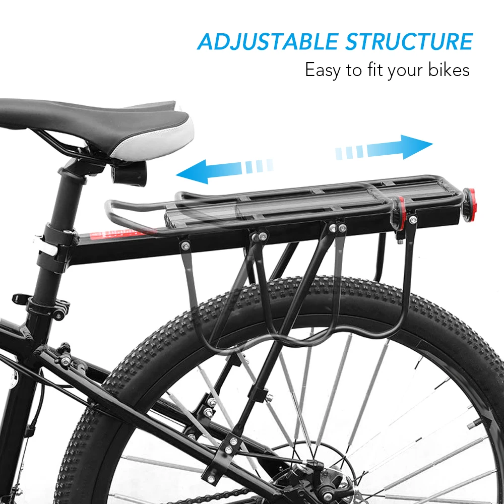 Bicycle Cargo Rack Quick Release Adjustable Bike Rear Rack Mountain Road Bicycle Bike Cargo Luggage Carrier Rack 75kg Load
Bicycle Cargo Rack Quick Release Adjustable Bike Rear Rack Mountain Road Bicycle Bike Cargo Luggage Carrier Rack 75kg Load