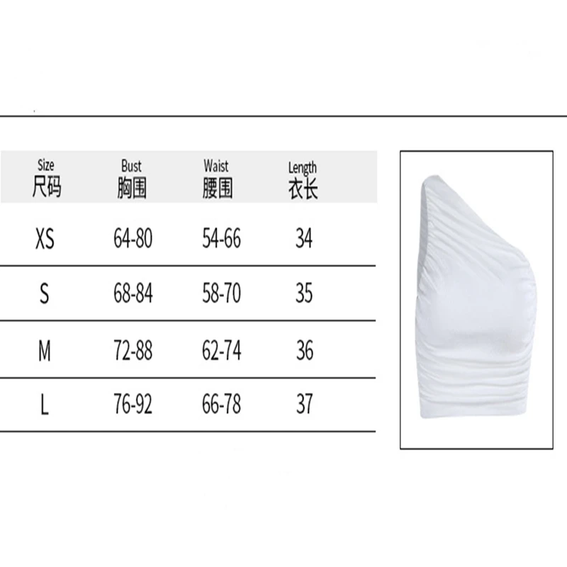 European and American Fashion New Vest Women's Sense One-shoulder Solid Color Slim-fit Pleated Vest
European and American Fashion New Vest Women's Sense One-shoulder Solid Color Slim-fit Pleated Vest