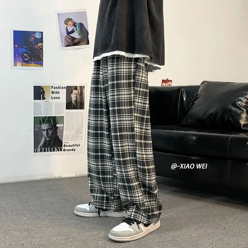 Autumn Winter Thick Plaid Pants Men's Fashion Retro Casual Pants Men Streetear Loose Hip-hop Straight Wide-leg Pants Mens S-2XL
Autumn Winter Thick Plaid Pants Men's Fashion Retro Casual Pants Men Streetear Loose Hip-hop Straight Wide-leg Pants Mens S-2XL