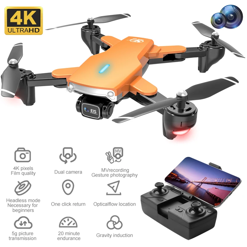 

2021 NEW S169 Professional 4K Drone 5G WiFi FPV Mini Drone HD Camera Quadcopter RC Helicopter Children Birthday Xmas Toys Gift
