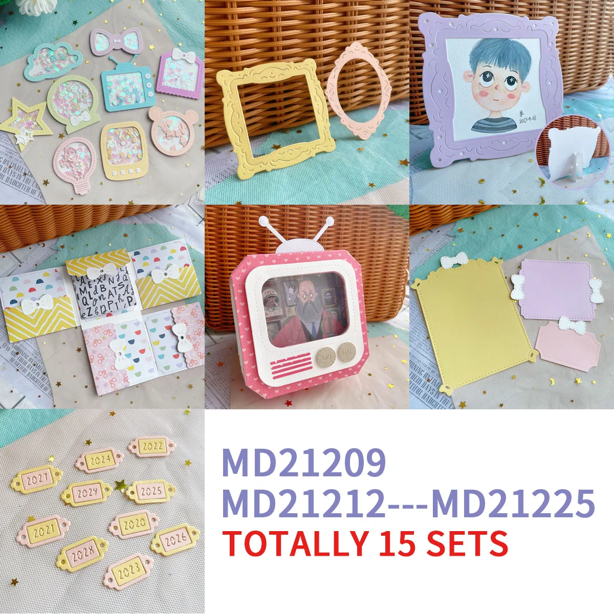 Midodo 2021 August New Arrivals Collection 15 Sets Metal Cutting Dies for DIY Scrapbooking Decorative Crafts New Design Die Cut
Midodo 2021 August New Arrivals Collection 15 Sets Metal Cutting Dies for DIY Scrapbooking Decorative Crafts New Design Die Cut