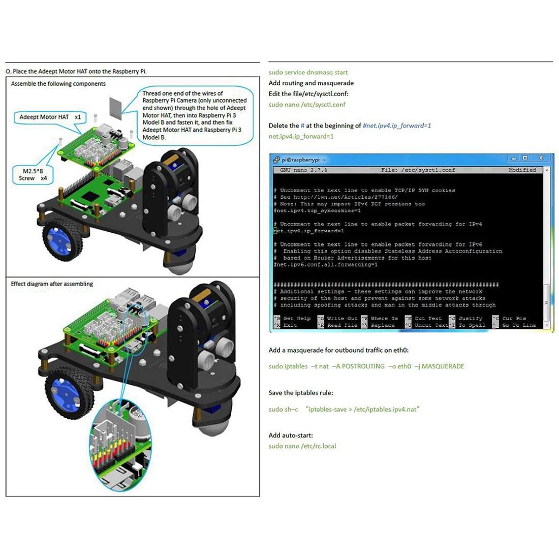 Adeept PiCar-A WiFi 3WD Smart Robot Car Kit Real-time Video Transmission Robot Car Stem Educational Robot for Raspberry Pi4/3
Adeept PiCar-A WiFi 3WD Smart Robot Car Kit Real-time Video Transmission Robot Car Stem Educational Robot for Raspberry Pi4/3