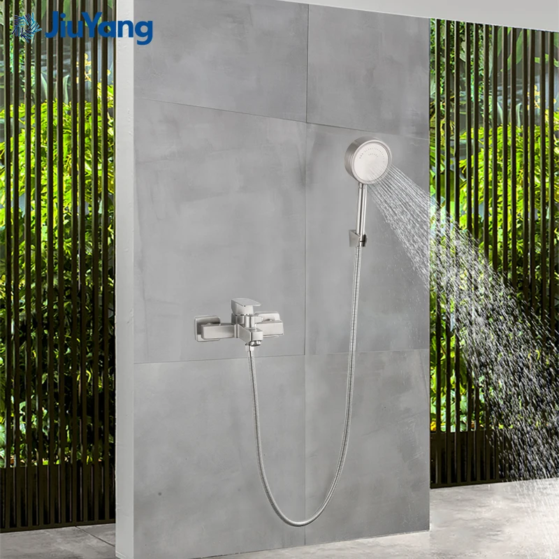 304 stainless steel Faucet Wall Mounted Waterfall Tub Spout Bathroom Shower Faucets Faucet With Handshower Cold Hot Mixer Taps
304 stainless steel Faucet Wall Mounted Waterfall Tub Spout Bathroom Shower Faucets Faucet With Handshower Cold Hot Mixer Taps
