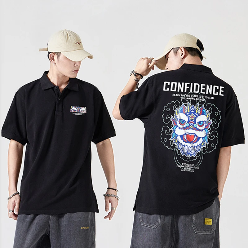 Polo Shirts Loose Business Casual Confidence Top Tees Breathable Summer Homme T Shirts Collar Short Sleeve Man Clothes Wholesale
Polo Shirts Loose Business Casual Confidence Top Tees Breathable Summer Homme T Shirts Collar Short Sleeve Man Clothes Wholesale