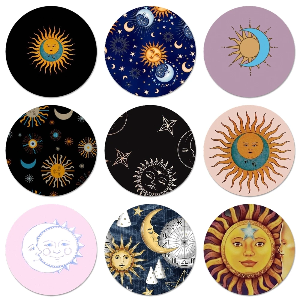 New Arrival Sun and Moon Face Badge Brooch Pin Accessories For Clothes Backpack Decoration gift 58mm
New Arrival Sun and Moon Face Badge Brooch Pin Accessories For Clothes Backpack Decoration gift 58mm