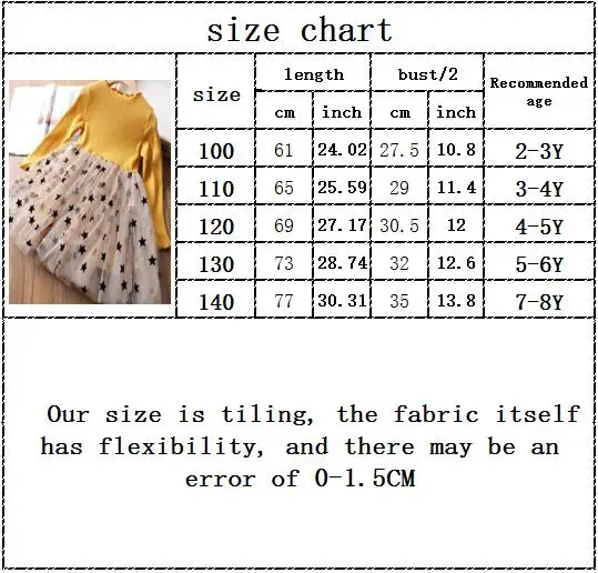 Autumn Winter Girl Dress Long Sleeve Star Print Girls Dresses Tutu Ball Tiered Princess Casual Dress Kids Dresses Girls 2-8Y
Autumn Winter Girl Dress Long Sleeve Star Print Girls Dresses Tutu Ball Tiered Princess Casual Dress Kids Dresses Girls 2-8Y