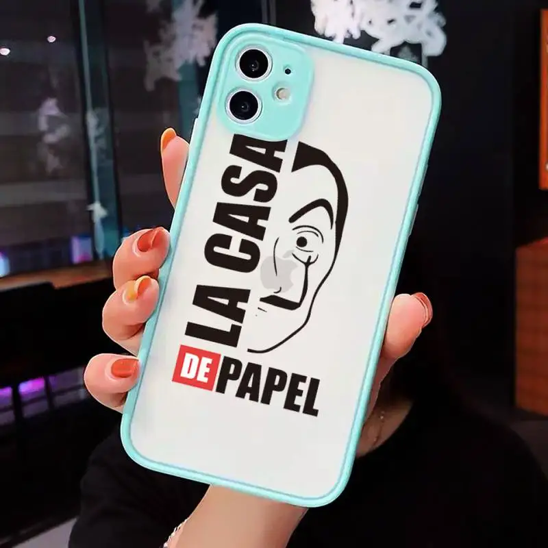 Spain TV Money Heist House Phone Case Matte transparent For blue iPhone 12 Mini 11 Pro XR XS Max 7 8 Plus X Back Cover
Spain TV Money Heist House Phone Case Matte transparent For blue iPhone 12 Mini 11 Pro XR XS Max 7 8 Plus X Back Cover