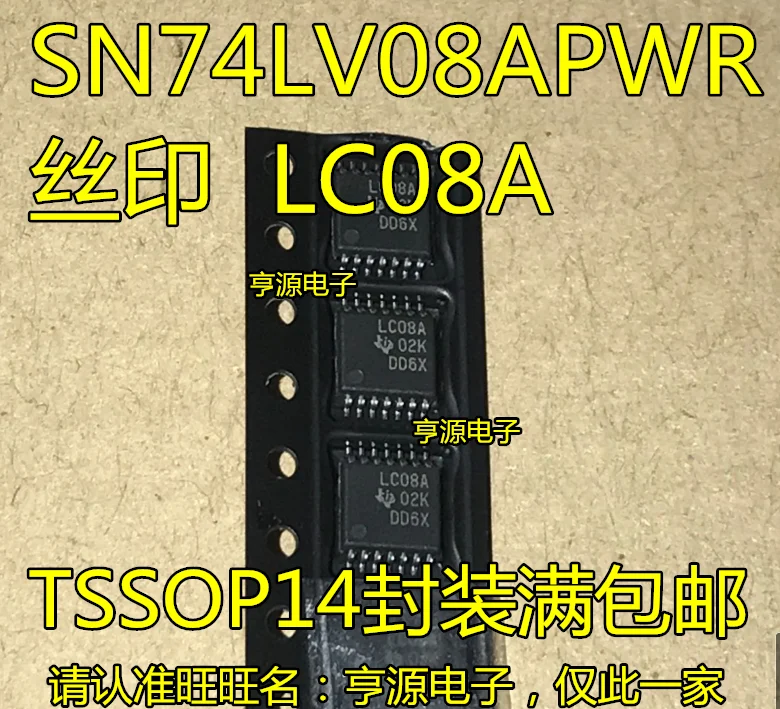 20 PCS exempt postage SN74LV08APW SN74LV08APWR silk-screen LV08A TSSOP-14 encapsulates original
20 PCS exempt postage SN74LV08APW SN74LV08APWR silk-screen LV08A TSSOP-14 encapsulates original