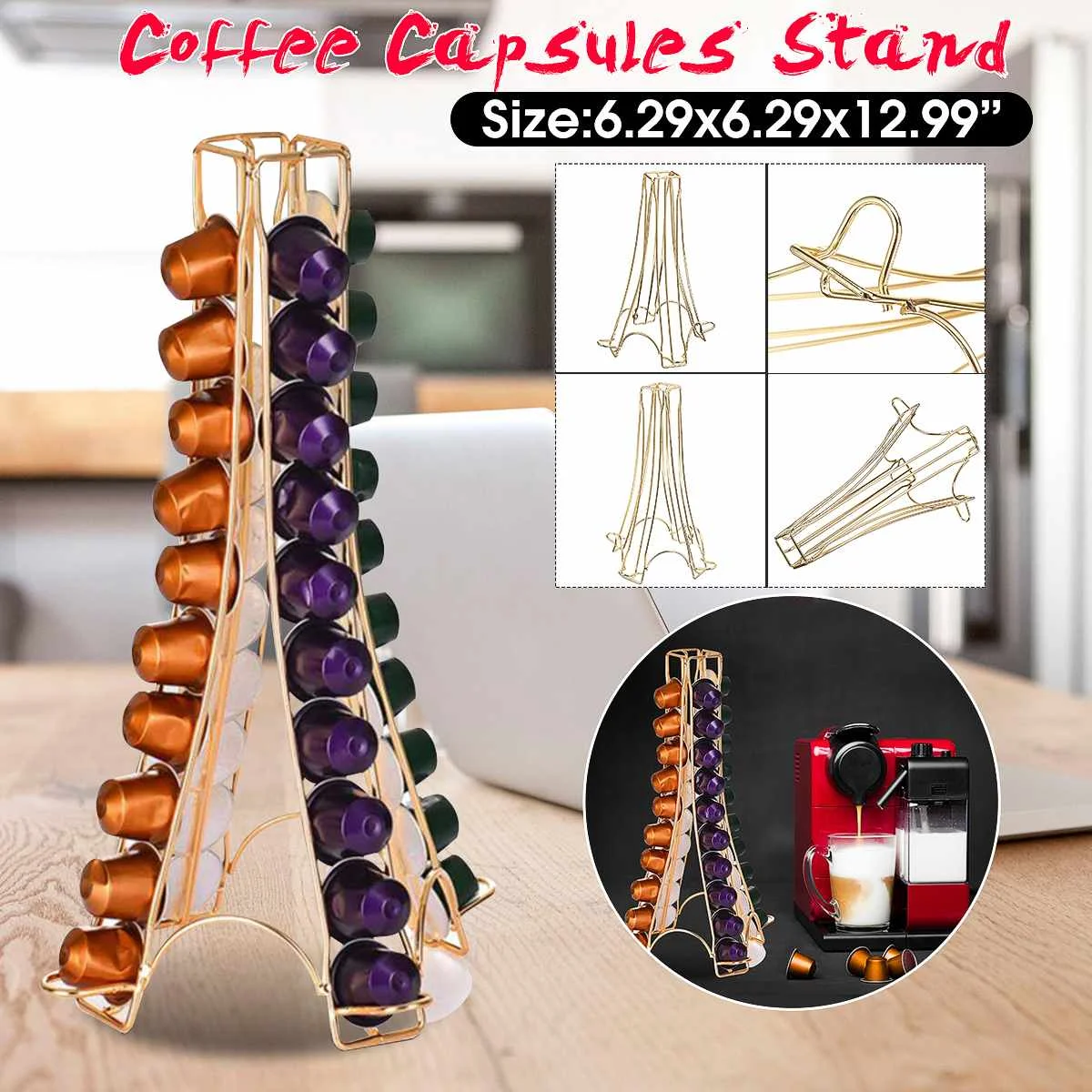 2021 Coffee Pods Holder Rack Coffee Capsule Stand For Nespresso Capsules Storage Shelve Organization Holder Sets
2021 Coffee Pods Holder Rack Coffee Capsule Stand For Nespresso Capsules Storage Shelve Organization Holder Sets