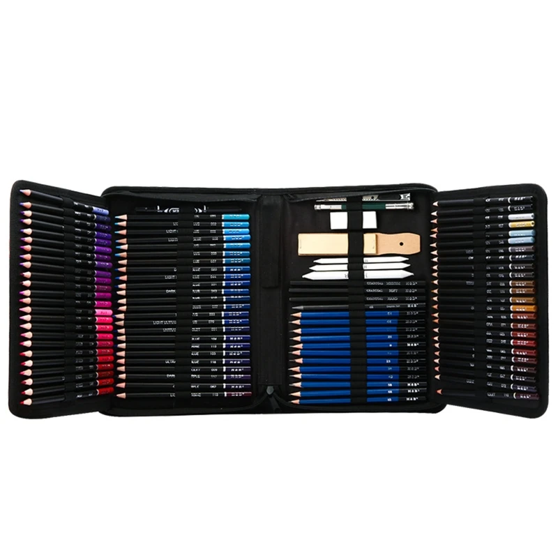 145pcs Drawing Sketch Pencils Graphite Charcoal Oil Colored Pen Bag Art Supplies
145pcs Drawing Sketch Pencils Graphite Charcoal Oil Colored Pen Bag Art Supplies