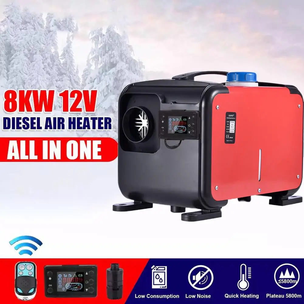 12V/24V Air Heater LCD Monitor Diesel All In One 8KW One Hole Car Heater For Vehicle Trucks Motor-Homes Boats Bus+LCD Key Switch
12V/24V Air Heater LCD Monitor Diesel All In One 8KW One Hole Car Heater For Vehicle Trucks Motor-Homes Boats Bus+LCD Key Switch