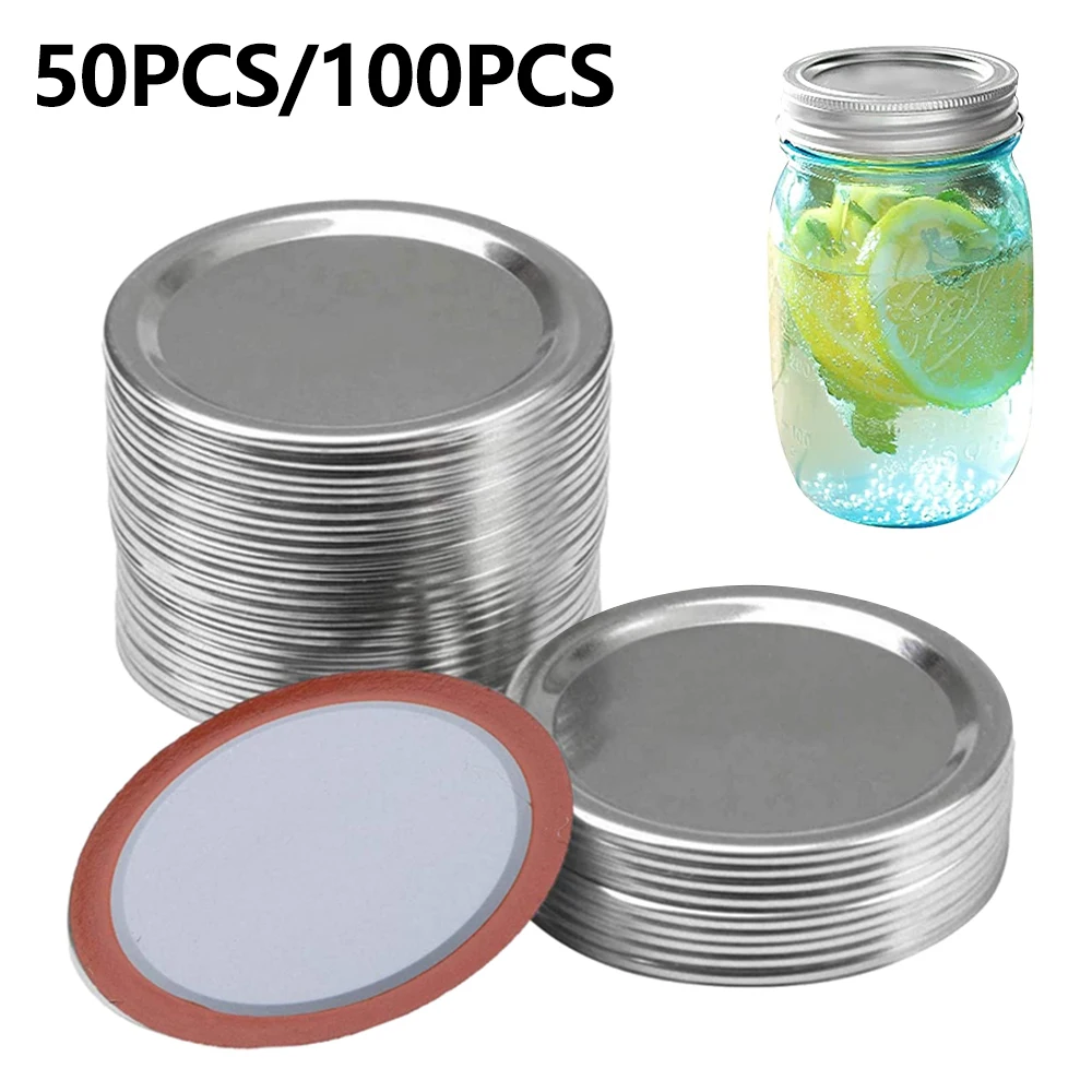 Mason Jar Lids Regular Mouth Canning Lids Silver Reusable Metal Canning Jar Lids Leak-proof Split-Type Canning Caps
Mason Jar Lids Regular Mouth Canning Lids Silver Reusable Metal Canning Jar Lids Leak-proof Split-Type Canning Caps