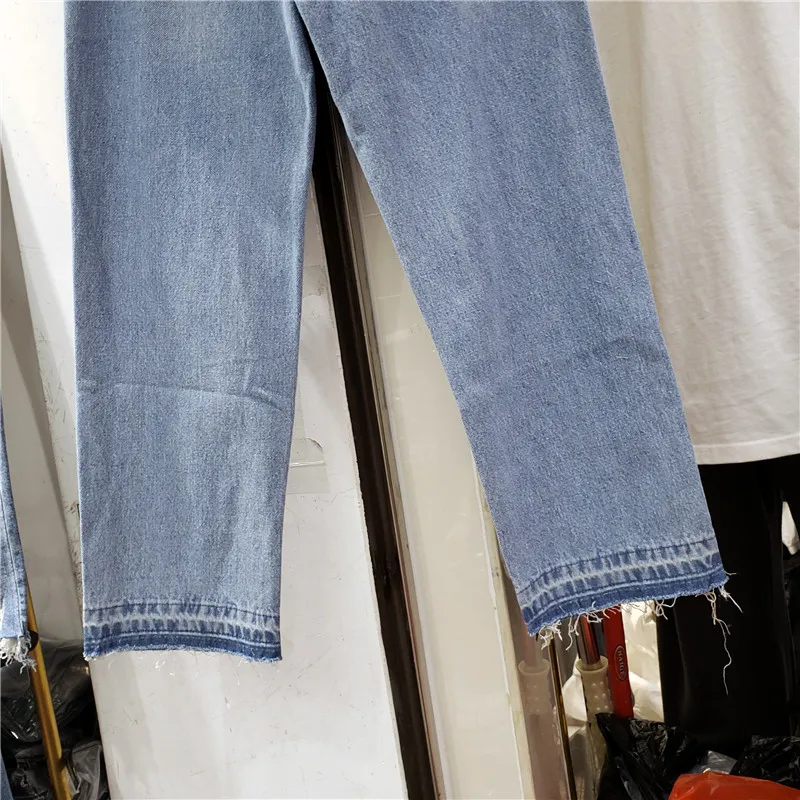 Fashion Fake Two Pieces Jeans for Women 2021 Spring/Autumn New Korean Worn Cropped Pants High Waist Slimming Streetwear Trousers
Fashion Fake Two Pieces Jeans for Women 2021 Spring/Autumn New Korean Worn Cropped Pants High Waist Slimming Streetwear Trousers