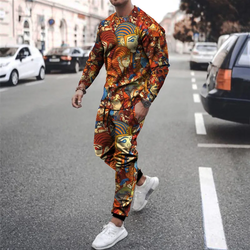 Harajuku Oil Draw 3D Autumn Men's Long-Sleeved Round Neck + Trousers Sports Hip-Hop Casual 2-Piece Suit Jogging Street Style
Harajuku Oil Draw 3D Autumn Men's Long-Sleeved Round Neck + Trousers Sports Hip-Hop Casual 2-Piece Suit Jogging Street Style