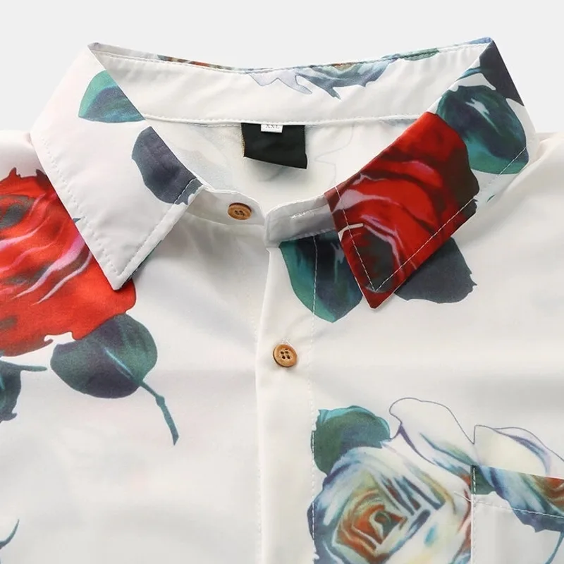 Mens Leviortin New Hawaiian Shirts For Men Ethnic Rose Print Chest Pocket Casual Short Sleeve Shirt
Mens Leviortin New Hawaiian Shirts For Men Ethnic Rose Print Chest Pocket Casual Short Sleeve Shirt