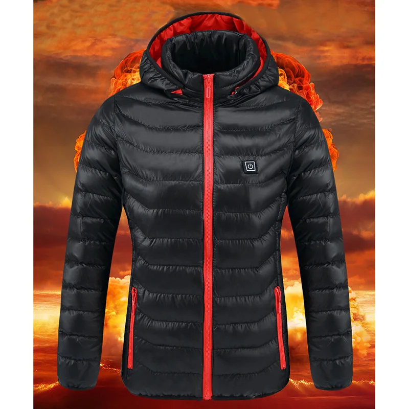 Women USB Electric Battery Heated Jackets Outdoor Long Sleeves Heating Hooded Coat Jackets Warm Winter Thermal Clothing
Women USB Electric Battery Heated Jackets Outdoor Long Sleeves Heating Hooded Coat Jackets Warm Winter Thermal Clothing