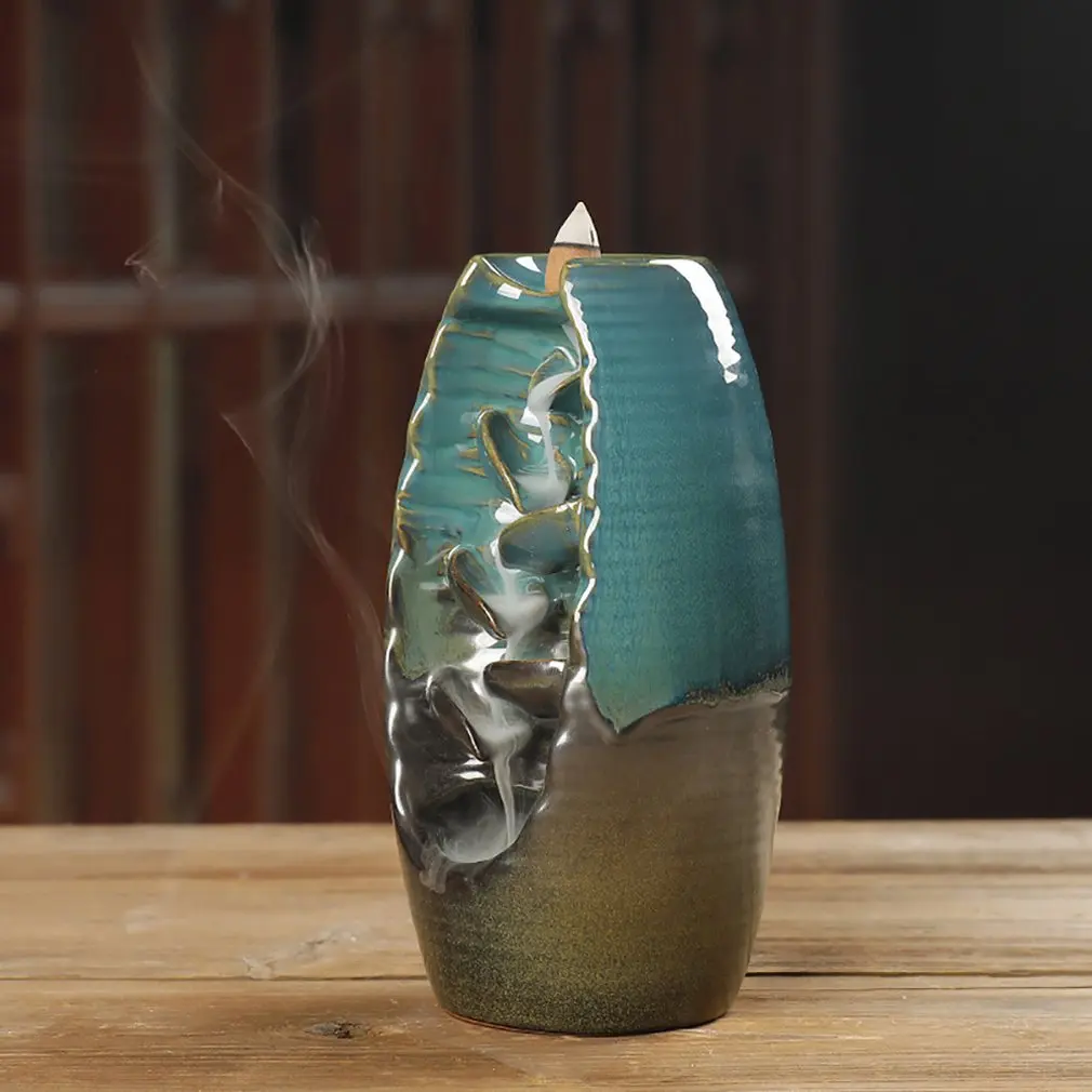 Backward incense burner stone Glazed pottery Living Room Decorations Aromatherapy Diffusers Ornament Home
Backward incense burner stone Glazed pottery Living Room Decorations Aromatherapy Diffusers Ornament Home