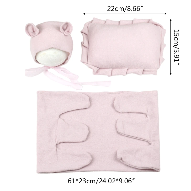 3Pcs/Set Baby Hat Pillow Wrap Newborn Photography Props Infants Photo Shooting Accessories
3Pcs/Set Baby Hat Pillow Wrap Newborn Photography Props Infants Photo Shooting Accessories
