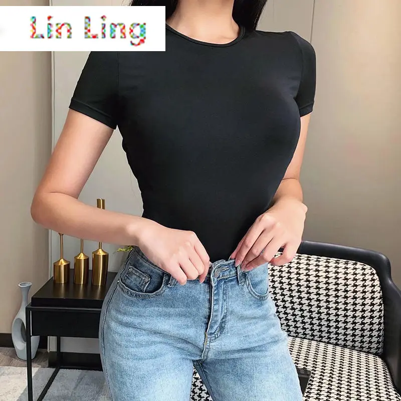Sexy Cutout Back T-shirt Female Ins Style Fashion Slim Fit Slimming Design Versatile Short Sleeve Jumpsuit
Sexy Cutout Back T-shirt Female Ins Style Fashion Slim Fit Slimming Design Versatile Short Sleeve Jumpsuit