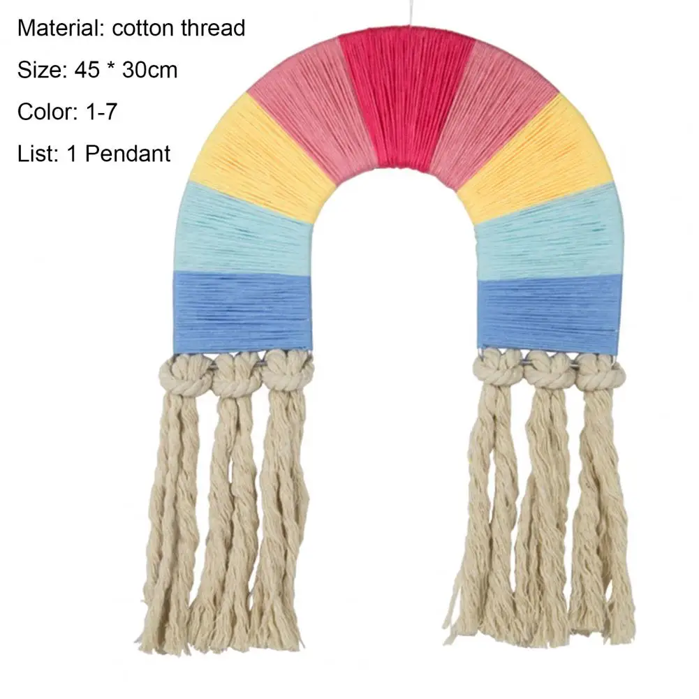 Pendant Rainbow Tapestry Natural Photo Props Portable Hand Woven Rainbow Woven Decoration Children's Room Rainbow Tapestry
Pendant Rainbow Tapestry Natural Photo Props Portable Hand Woven Rainbow Woven Decoration Children's Room Rainbow Tapestry
