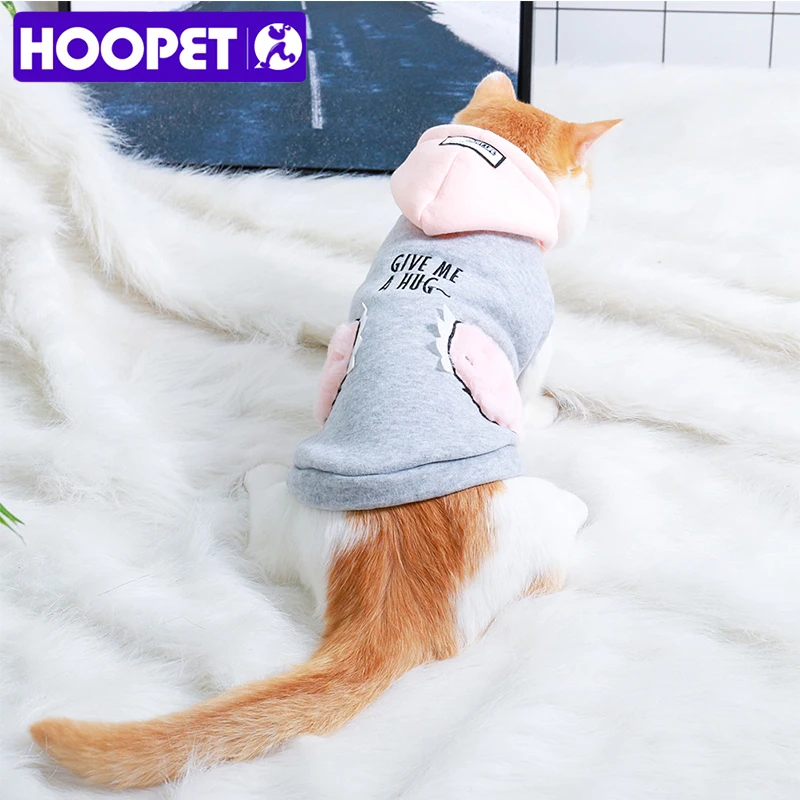 HOOPET Одежда для кошек куртки толстовки одежда теплая домашнего питомца костюм