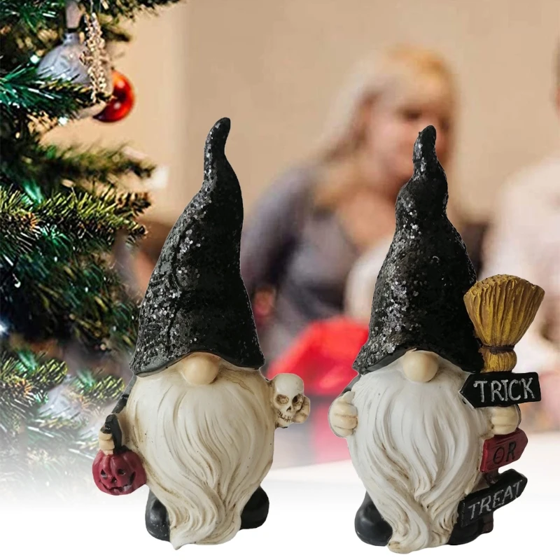 Garden Gnome Statue Halloween Skull Pumpkin Swedish Tomte Yard Decoration Front Porch Dwarf Elf Figurines
Garden Gnome Statue Halloween Skull Pumpkin Swedish Tomte Yard Decoration Front Porch Dwarf Elf Figurines