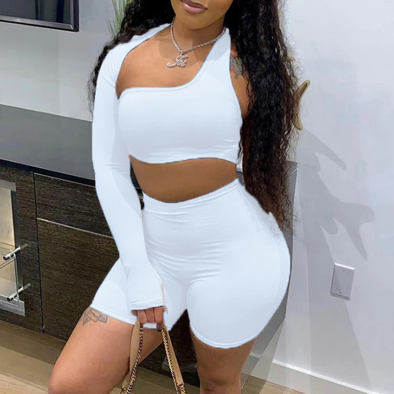 2 Piece Set Summer Short Sleeve Biker Shorts Collarless Casual Jogger Cycling Shorts Woman Sexy Clothes Biker Shorts Sets Cool
2 Piece Set Summer Short Sleeve Biker Shorts Collarless Casual Jogger Cycling Shorts Woman Sexy Clothes Biker Shorts Sets Cool
