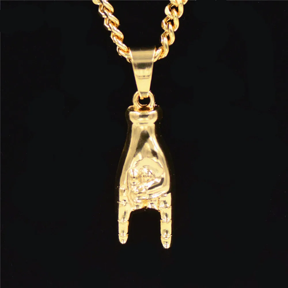 2021 New Hip Hop Punk Necklace CUBAN CHAIN European And American Personalized Creative Finger Gesture Pendant
2021 New Hip Hop Punk Necklace CUBAN CHAIN European And American Personalized Creative Finger Gesture Pendant