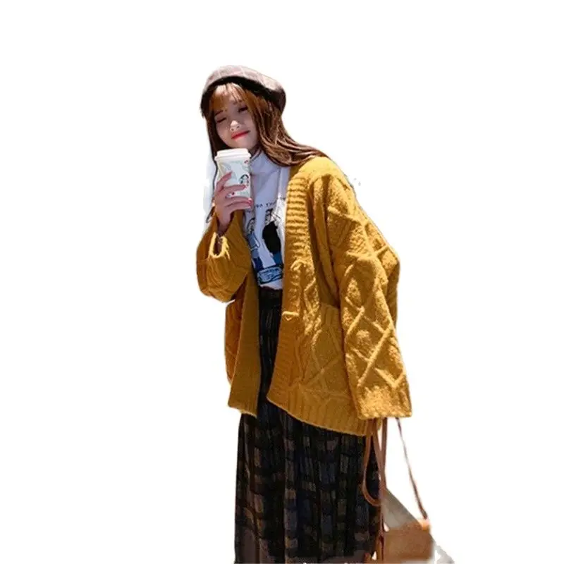 Women's Sweater Coat Women's Cardigan 2021 Autumn Winter New Loose Versatile Lazy Wind Thickened Spring Sweater Top
Women's Sweater Coat Women's Cardigan 2021 Autumn Winter New Loose Versatile Lazy Wind Thickened Spring Sweater Top