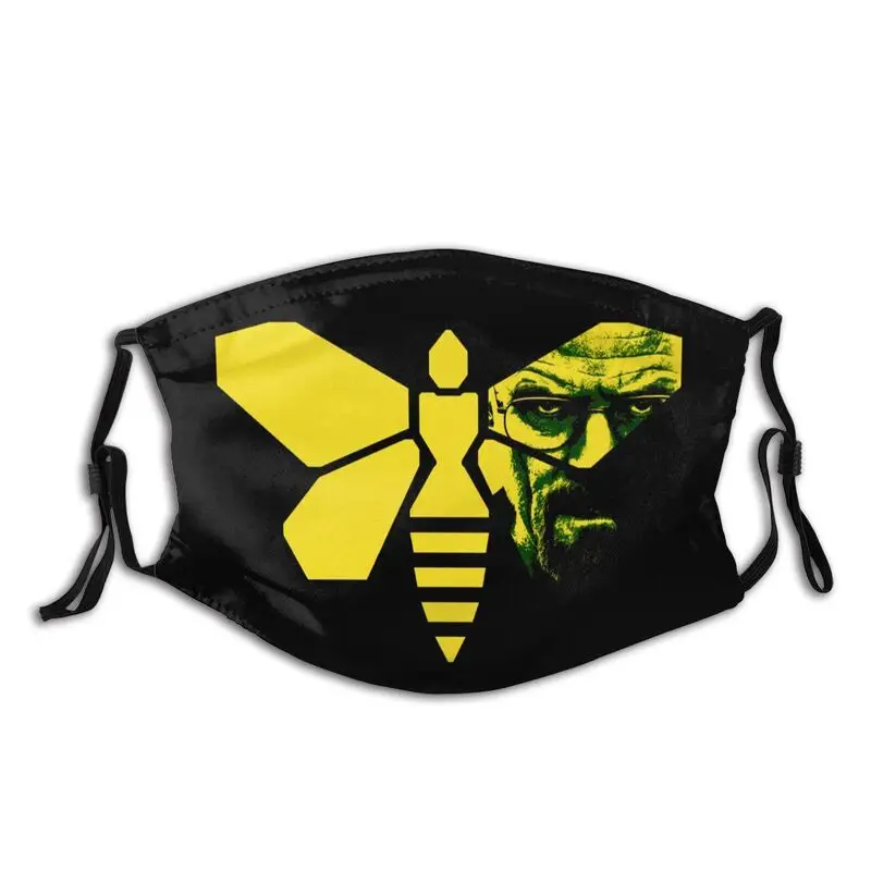 Heisenberg Walter White With Bee Face Mask Dustproof Breaking Bad Mask with Filters Protection Respirator Washable Mouth Muffle
Heisenberg Walter White With Bee Face Mask Dustproof Breaking Bad Mask with Filters Protection Respirator Washable Mouth Muffle
