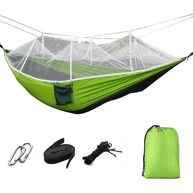 Portable Foldable Double Camping Hammock Mosquito Net Tree Hammocks Tent Travel Bed for Hiking Camping
Portable Foldable Double Camping Hammock Mosquito Net Tree Hammocks Tent Travel Bed for Hiking Camping