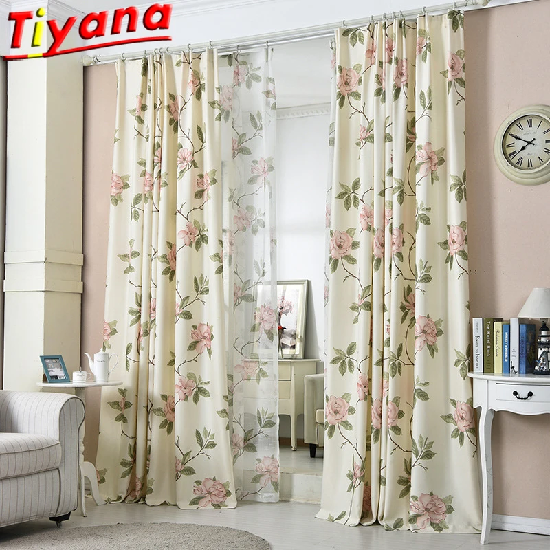 Pastoral Flowers Tulle Curtains for Living Room Velutum Linen Semi-shading Window Drapes for Bedroom #VT
Pastoral Flowers Tulle Curtains for Living Room Velutum Linen Semi-shading Window Drapes for Bedroom #VT