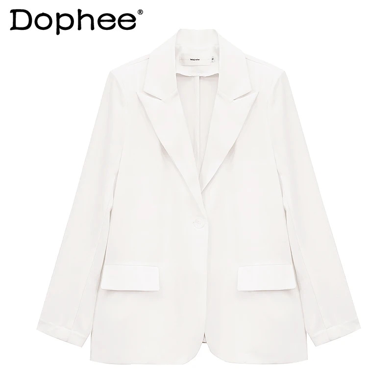 Chiffon Suit Jacket for Women 2021 Summer New Thin Fashion Blazer Waist Slimming Elegant All-match Coat Straight One Button Suit
Chiffon Suit Jacket for Women 2021 Summer New Thin Fashion Blazer Waist Slimming Elegant All-match Coat Straight One Button Suit